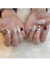 リッシュ ドゥ(RICHE deux)/チェック柄ワンホンネイル♪