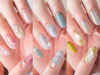 ネイルサロン ディーバ 梅田エナ店(Diva)の写真/ワンカラーから10本デザインまで幅広くご用意。 自由にオーダーできるコース～選びやすい定額コースまで◎