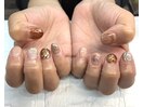 ブラウンニュアンスネイル