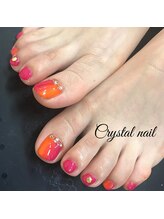 クリスタルネイル ゆめタウン博多店(CRYSTAL NAIL)/縦グラデーションネイル
