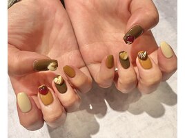 バレンタインネイル