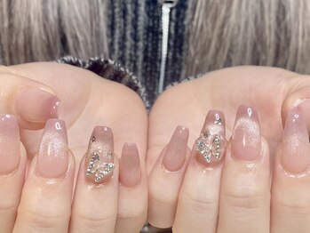 ウサギネイル 新大久保店(usagi nail)/ピンクネイル