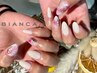 【リピーター様】ワンカラー+アート4本ネイル　¥7000