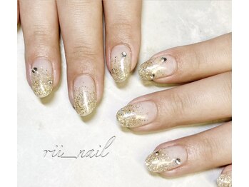 リィ ネイル(rii nail)/キラキララメグラデーション!