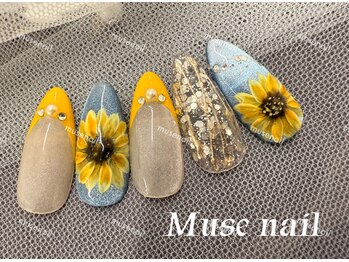 ミューズネイル(muse nail)/ひまわりネイル