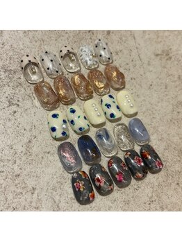 ヒルズ 原宿(Hills Harajuku)の写真/【オシャレな定額コース¥6400】ハイセンスなデザインを毎月追加◎抜け感・透明感のある指先に♪