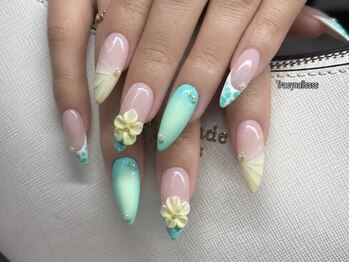 夏花ネイル