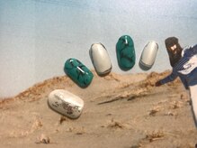 ネイルアンドアイラッシュサロン エスポアール(nail&eyelash salon espoir)/大理石ネイル　75分コース