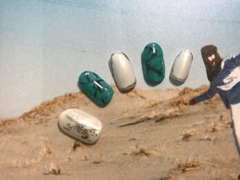 ネイルアンドアイラッシュサロン エスポアール(nail&eyelash salon espoir)/大理石ネイル 75分コース