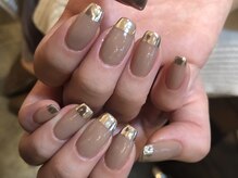 リッシュ(Riche)/ワンカラー×ミラーネイル