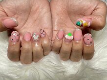 ジェー エス シー ネイル(J.S.C.nail)/持込ネイル/イチゴミルク風