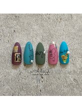 エアネイル(eA NAIL)/ステッカーアート♪マットネイル