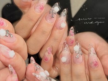 サンミーゴネイル 神戸店(Sunmego Nail)の写真/500色以上のカラー◇パーツは数千種類!洗練されたアートで周りと差をつける☆こだわり持ち込みデザインOK♪