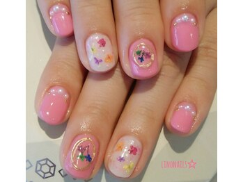 リノネイルズ(linonails)/押し花