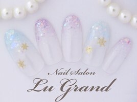 雪の結晶×ラメ