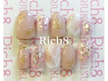 ネイルアンドまつげエクステ リッチエイト 原宿店(Rich8)/大理石ニュアンスネイルチップ