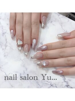 ネイルサロン ユー(Yu...)/ガラスフレンチ×マグネットnail