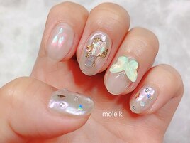 ミラー×蝶パーツ☆