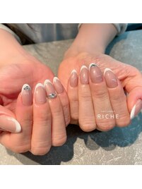 ブライダル白フレンチネイル！