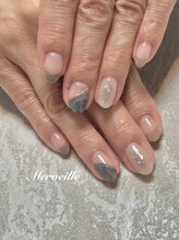 マーベイユ(Merveille)/ニュアンスネイル×変形フレンチ