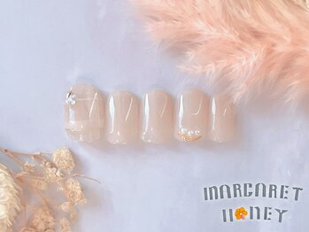 マーガレットハニー 本八幡/ふんわりチェックネイル