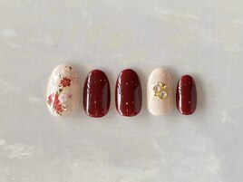 パラジェル　成人式ネイル