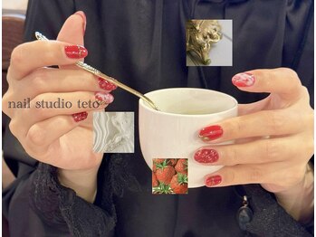 ネイル スタジオ テト(nail studio teto)/《Strawberry nail》