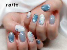 リカルメナートゥ 薬院(re:calmer na/to)/紫陽花風ネイル