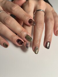 秋ネイル/メンズネイル