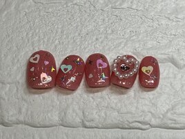 ホログラムハートピンク¥12500