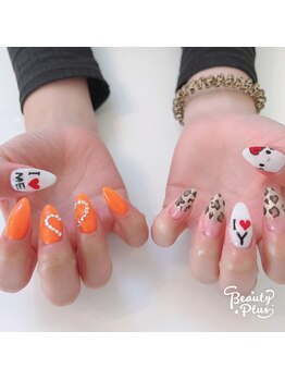 パーチェネイル(pace nail)/キティと豹柄