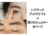 <男女OK>ハリウッドブロウ&スタイリング＋耳ツボジュエリー6パーツ 8400円