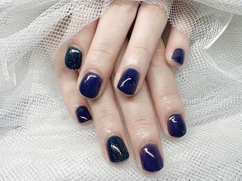 ネイビーワンカラー×フラッシュ