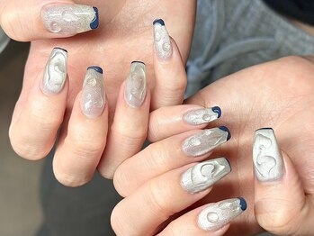 ヌル ネイル 堀江(NURU NAIL HORIE)/マグネットニュアンスうねうね☆