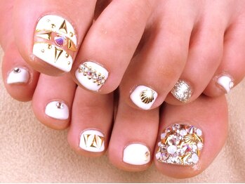 ネイルズティンク(Nails.tink)の写真/【フットマグネットジェル5000】カラー100色から選択OK!アートフットは4900から
