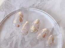 ブレスネイル(brace Nail)/クリア金箔ネイル