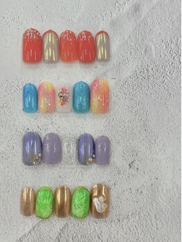 クレアネイル 高崎ウニクス店の写真/シンプル可愛い系～トレンド系まで豊富なデザイン数★もち良くキレイなネイルは『クレアネイル』にお任せ★