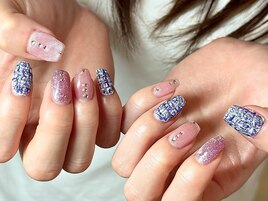 ツイード！Cuteニュアンスネイル