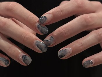 フィロンネイル 本町店(filonnail)/持込90分:ブルーニュアンス