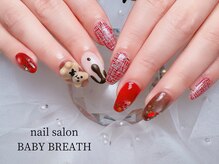 ベイビーブレス(BABY BREATH)/持ち込み☆バレンタインネイル