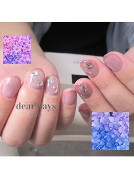 ディアデイズネイル(dear days nail)/梅雨ネイル