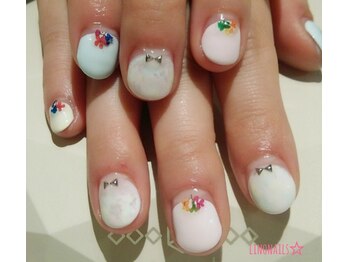 リノネイルズ(linonails)/押し花