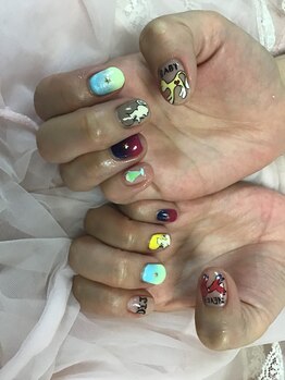 ネイルサロン パピリオ(Nail Salon papilio)/ショートアートネイル♪
