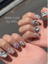 アトリエループ(atelier Loop by shiho)/キラキラ韓国ネイル◆アート120
