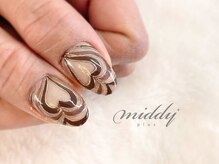 ミディプラス(middy plus)/バレンタインネイル