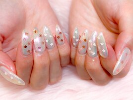 オーロラ星ネイル