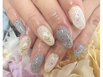 【小山】大理石風ネイル