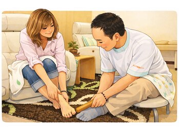 足ツボ健康センター/《施術風景3》足つぼpart2