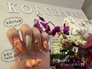 派手派手夏先取りネイル