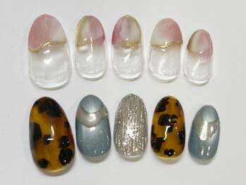 ネイルサロンラポール 江別店の写真/国産ジェル使用で自店他店付替オフがいつでも無料の定額ネイルサロン！☆（規定有）